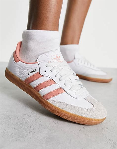 damen schuhe adidas peach|adidas Originals Gazelle sneakers in peach and white .